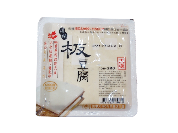  大漢_非基改板豆腐(盒裝) 
